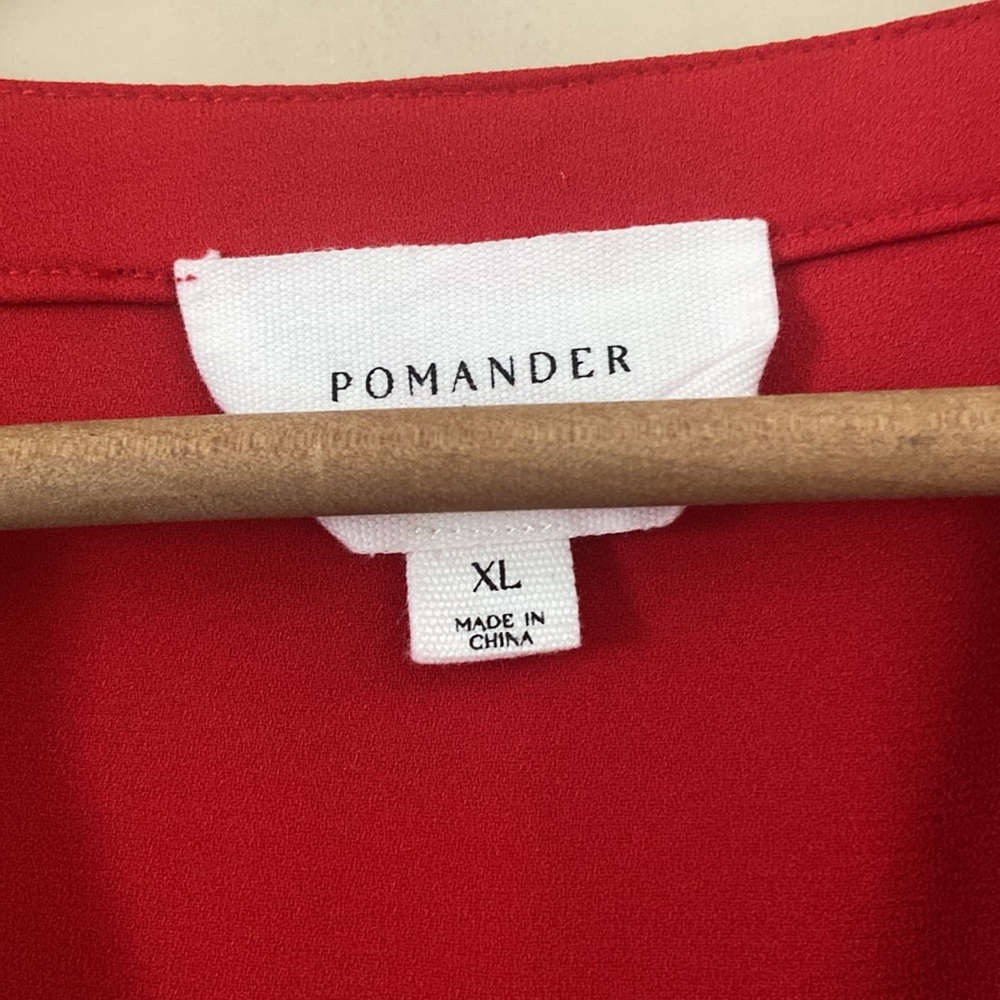 Pomander Place Red Tiered V-Neck Dress - Picture 8 of 12